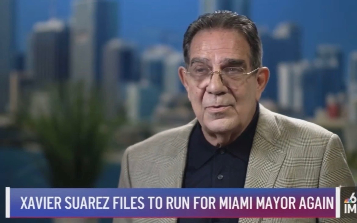 NBC 6 Coverage - Xavier Suarez Files to Run for Miami Mayor Again